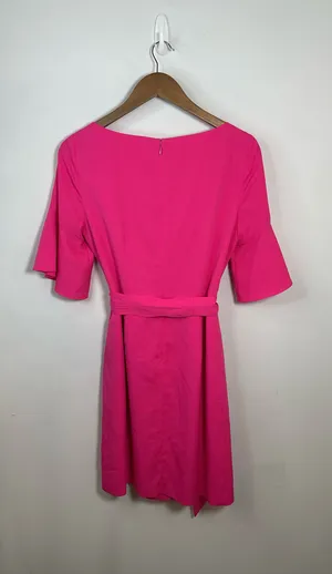 Eliza J Hot Pink Sheath Dress Size 8 thumbnail 4