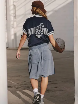 XS Free people movement all or nothing tee- navy blue combo NWT $78 thumbnail 2