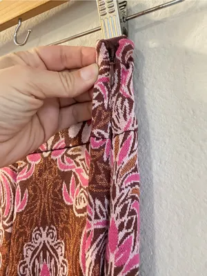 Maeve Anthropologie Maria Pink Paisley Metallic Jacquard Flare Pants Size 0 thumbnail 6