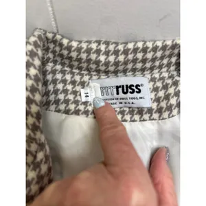 Vintage Women's Blazer New Attitude Div Of Russ Togs Herringbone Size 14 thumbnail 8