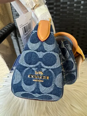 Coach New Ashton Bag In Signature Denim cy700 with cherry charm thumbnail 3