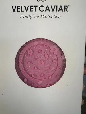 Velvet Caviar Pink Cherry Blossom Glitter Phone Case iPhone 16 Pro thumbnail 2