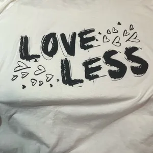 Loveless White Graphic Tee Shirt Black Size M thumbnail 2