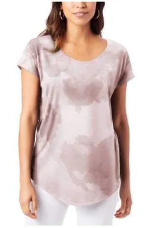 Alternative Women's Size XL Scoop Neck T-Shirt Short Sleeve Blush‎ Dreamstate thumbnail 1