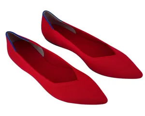 Rothy’s The Point Flats Regular Width Pointed Toe Holiday Festive Size 9 NWOT thumbnail 1