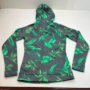 BURTON WB Peak Hoodie Dry-ride Dark Ash Hawaiian‎ Full Zip Hooded Jacket Size XS thumbnail 10