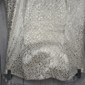 Vintage Jessica McClintock White and Silver Strapless Mini Cocktail Party Dress thumbnail 2