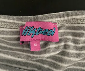 Edikted grey and white striped tube top thumbnail 2