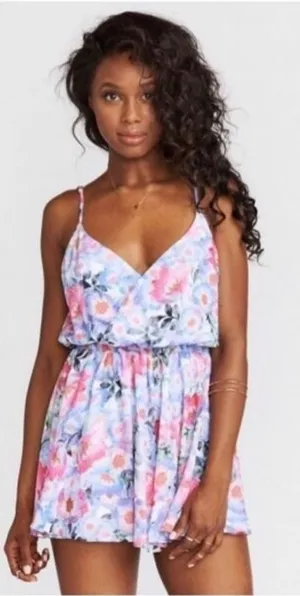 Show‎ Me Your Mumu Olympia Floral Romper in Poppy Daze Size Extra Small thumbnail 1