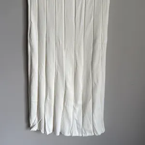 NEW Meshki White Jasmyn Wide Ribbed Flute Skirt in White Medium thumbnail 5