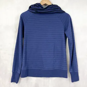 Smartwool Womens Merino Wool‎ Cowl Neck Pullover Size XS Striped Gorpcore Indie thumbnail 5