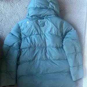 Figs teal puffer coat/jacket size L superb quality and EUC thumbnail 2