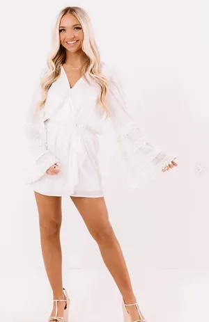 Boutique Romper White thumbnail 1