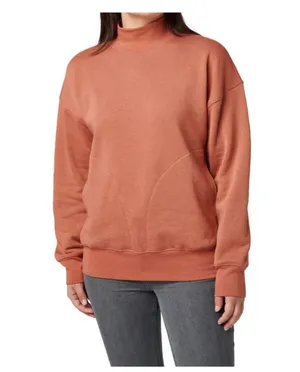 5.11 tactical WREN OVERSIZED FLEECE burnt orange size M mock-neck casual top thumbnail 7