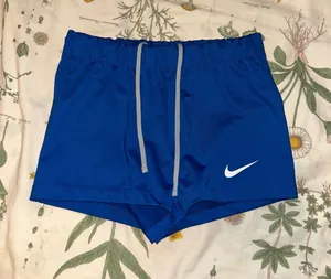 Nike Blue Running Shorts with Grey Drawstring thumbnail 1