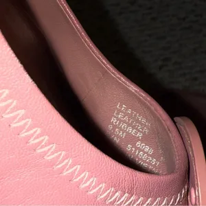 Tory Burch Minnie Travel Ballet with Leather Logo in Rosa- Size 9.5 thumbnail 12