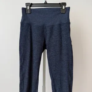 Alo Yoga sz XS High Waist Alosoft Lounge Leggings Navy Blue Heather Athleisure‎ thumbnail 2