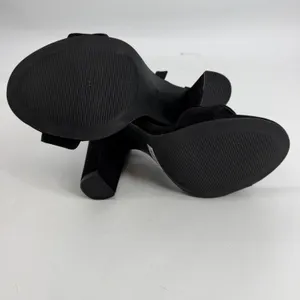 Torrid Womens Black Faux Suede Ankle Strap Block Heel‎ Sandals 8.5W thumbnail 6
