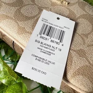 Coach Nolita 19 In Blocked Signature Canvas Bag Purse CA444 thumbnail 5
