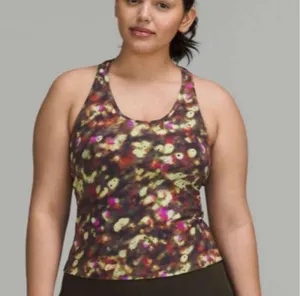 Lululemon Cool Racerback Short Tank Top *Nulu Soft Focus Splatter Green thumbnail 5