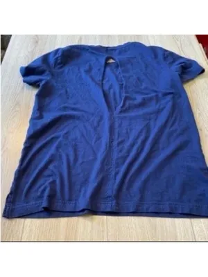 Victoria’s Secret pink blue short sleeve shirt top thumbnail 2