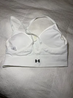 Under Armour White Seamless Sports Bra thumbnail 2