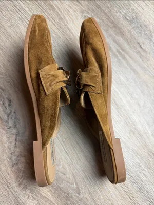 Steve Madden Cassady Tan Suede Chain-Accent Mules Size 8.5 M thumbnail 7