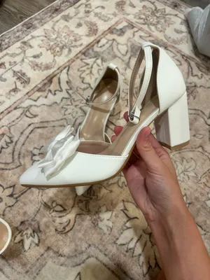 SheIn White bow heels thumbnail 2