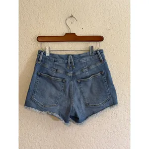 Good American Good Shorts Women 2 Blue‎ Cut Off High Rise Denim Jean Shorts thumbnail 6