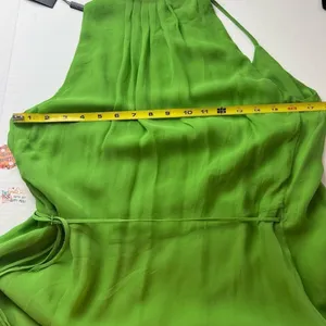 Paula Hermanny Green Wrap Maxi Dress Ring Detail NWT Size 0 thumbnail 4