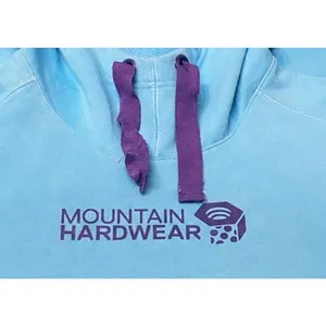 Mountain Hardwear Women’s Fleece Lined Hoodie Blue Purple Logo Med Cozy Gorpcore thumbnail 3