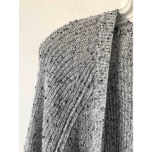 American Eagle Outfitters Rope Long Cardigan Sweater Black White Size Medium thumbnail 4