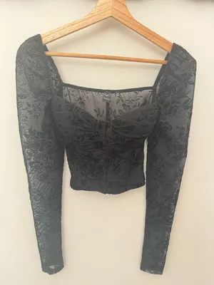 windsor floral mesh corset top  thumbnail 1
