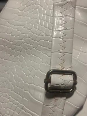 Do & Thinks DX White Croc Embossed Fanny Pack Belt Bag thumbnail 3