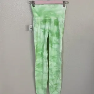 FP Movement by FP Good Karma Tie Dye Leggings in Electric Pistachio sz XS/S NWT thumbnail 5