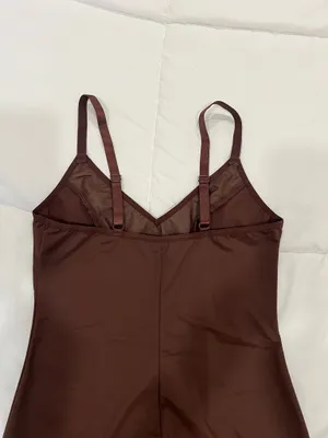 Women's Brown Bodycon Slip Dress thumbnail 5
