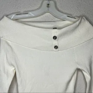 White House Black Market White Sweater nwt‎ thumbnail 2