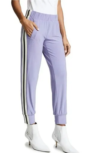 Norma Kamali x REVOLVE Side Stripe Joggers Pants Size XS‎ Violet Purple thumbnail 1