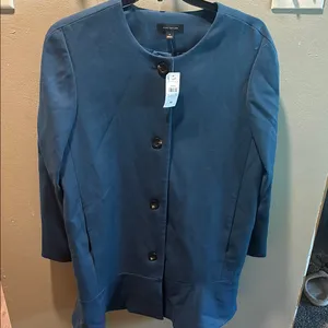 NWT Ann Taylor Classic Blue‎ Jacket with Structured Silhouette thumbnail 1
