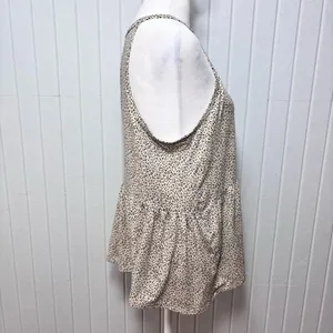 gaze Women’s Cropped Top Leopard Print Size‎ M Tan Size M thumbnail 4