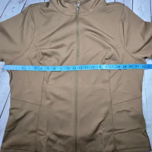 Girlfriend Collective Parker Seamed‎ Jacket Sepia Brown XXXL 6230-SEP-XXXL NWT thumbnail 8