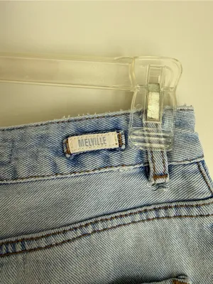 Brandy Melville Light Blue Rolled Hem Denim Shorts thumbnail 3