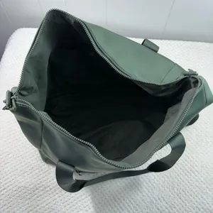Cynthia Rowley Green Scuba Knit Carryon Convertible Strap Zip Top Overnight Bag thumbnail 6