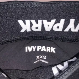Ivy Park‎ Black Leggings XXS Minimal Athleisure Aesthetic Sculpted Activewear thumbnail 3