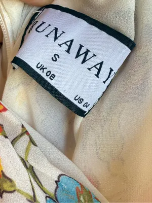 RunAway White Floral Slip Dress with Multicolor Print thumbnail 4