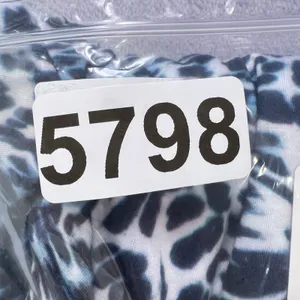 Berydress Blue White Animal Print Wrap Dress Sz Large 3/4‎ Sleeve Women's Midi thumbnail 8