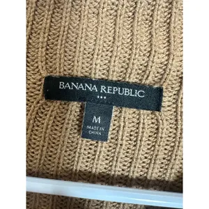 Banana Republic Womens Camel Brown Ribbed Mock Neck Cotton‎ Blend Sweater Medium thumbnail 3