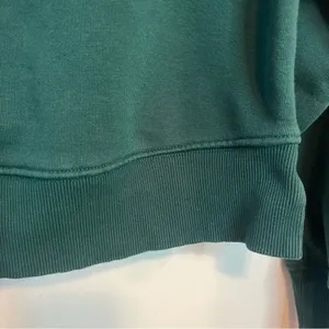 Zara Womens Cropped Hunter Green Hoodie Sweatshirt Small thumbnail 8