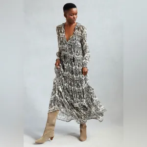 Anthropologie Marais Chiffon Maxi Dress thumbnail 4
