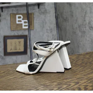 Guess Womens Bacio Wedge Dress Sandals GWBACIO3 White 8M thumbnail 2